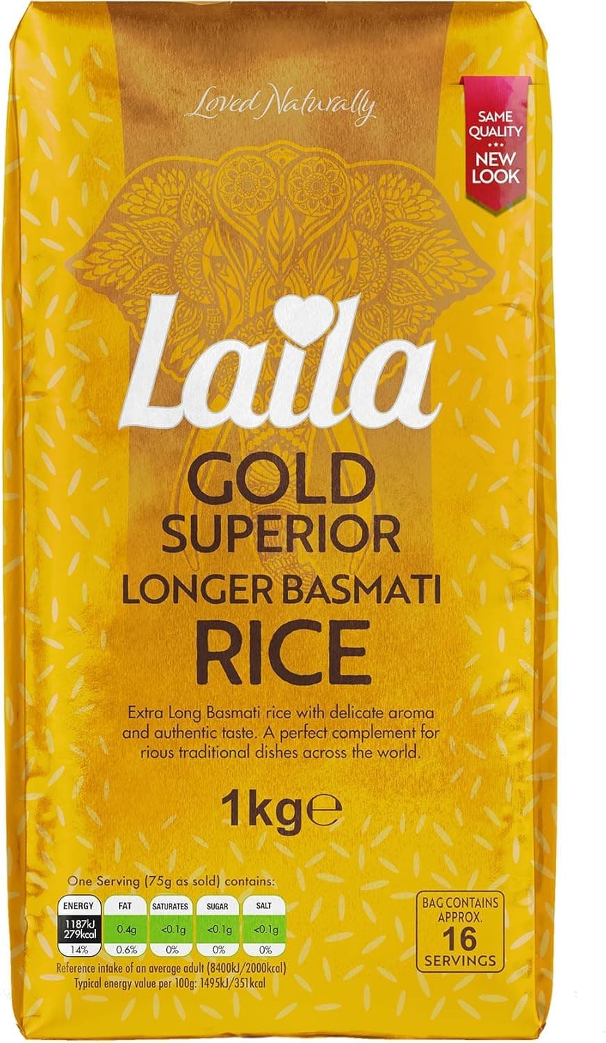 Gold Basmati Rice(Brick Pack) 10x1Kg, White