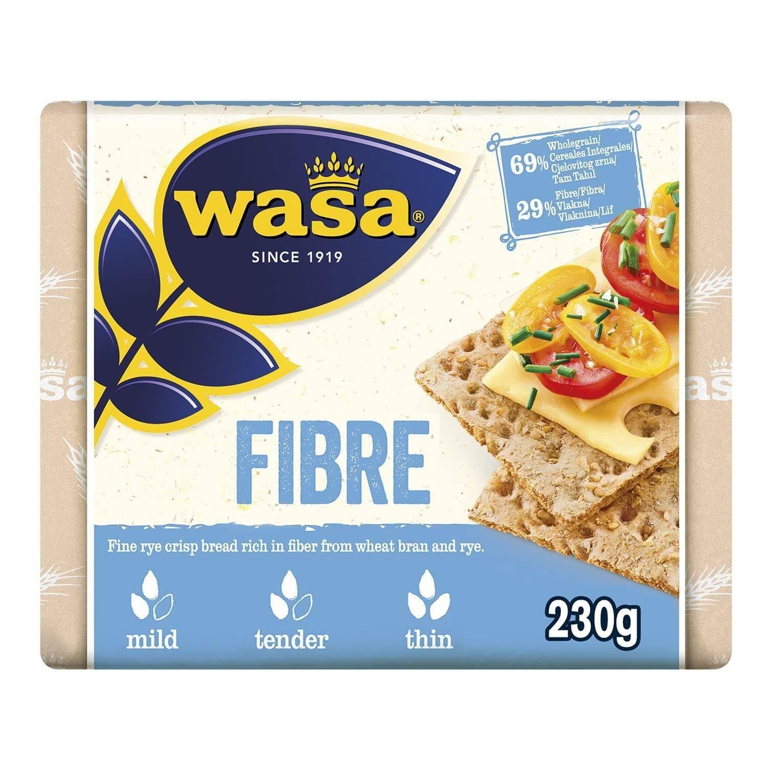 Fibre Rye Crispbread Crackers 230g