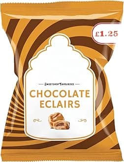 – Bondds Chocolate Eclairs Bags | Toffee Sweets | No Artificial Colour | Traditional Favourites | 120g | (Pack of 6)