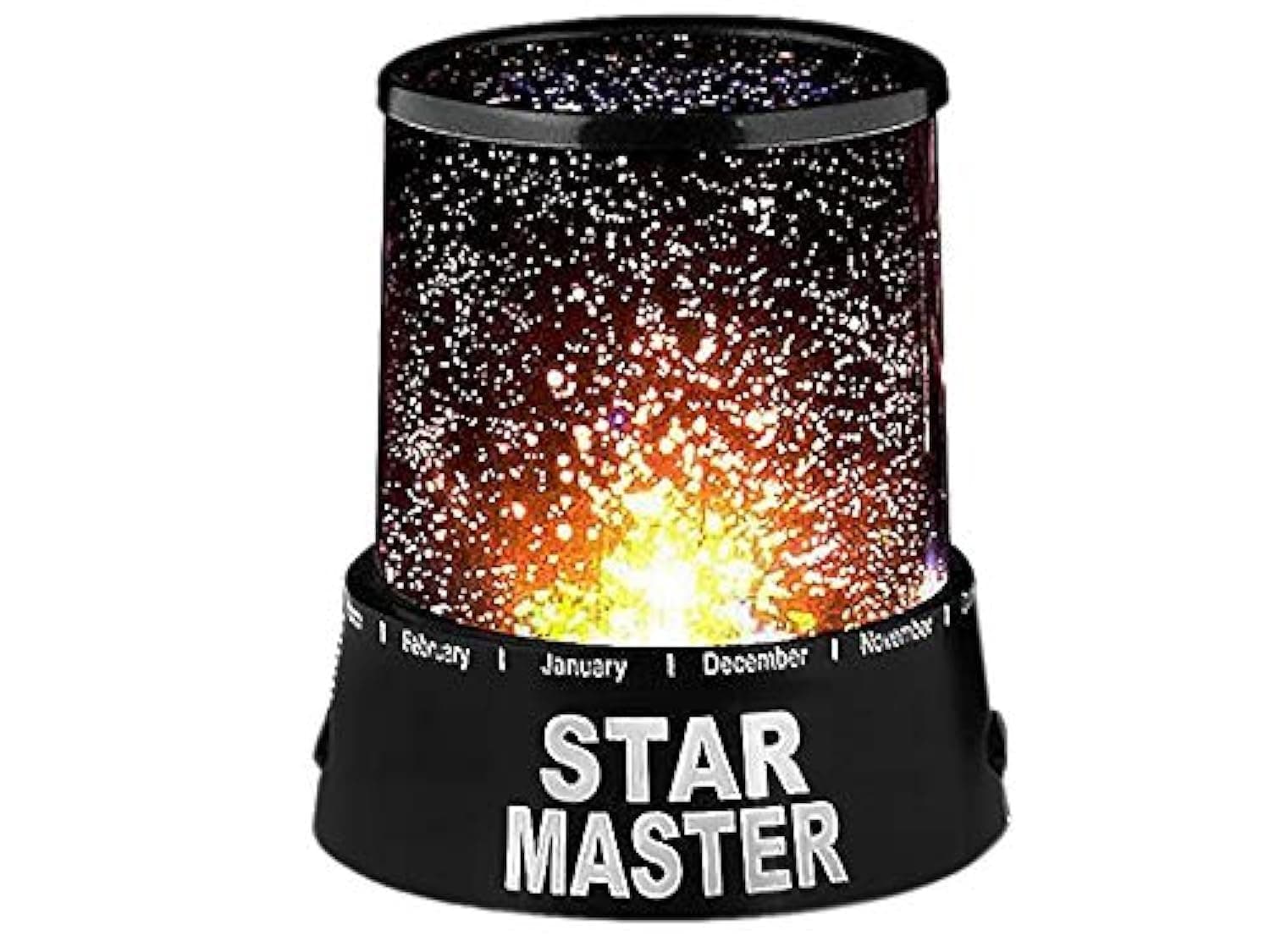 ISO TRADE Star Projector - Star Master Bedside lamp 827, Black