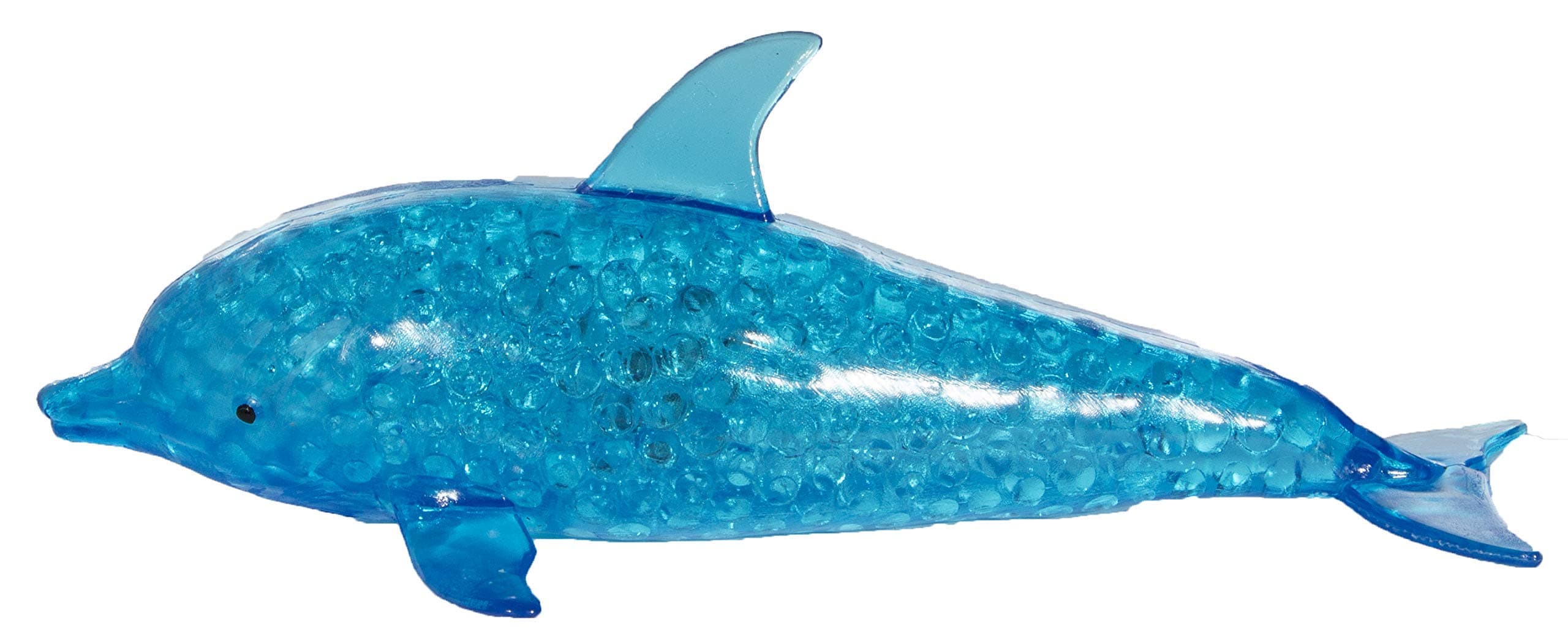 Stress Relief, Fidget Toy Flashing Light Up Squeezable Stretch Dolphin Figurine