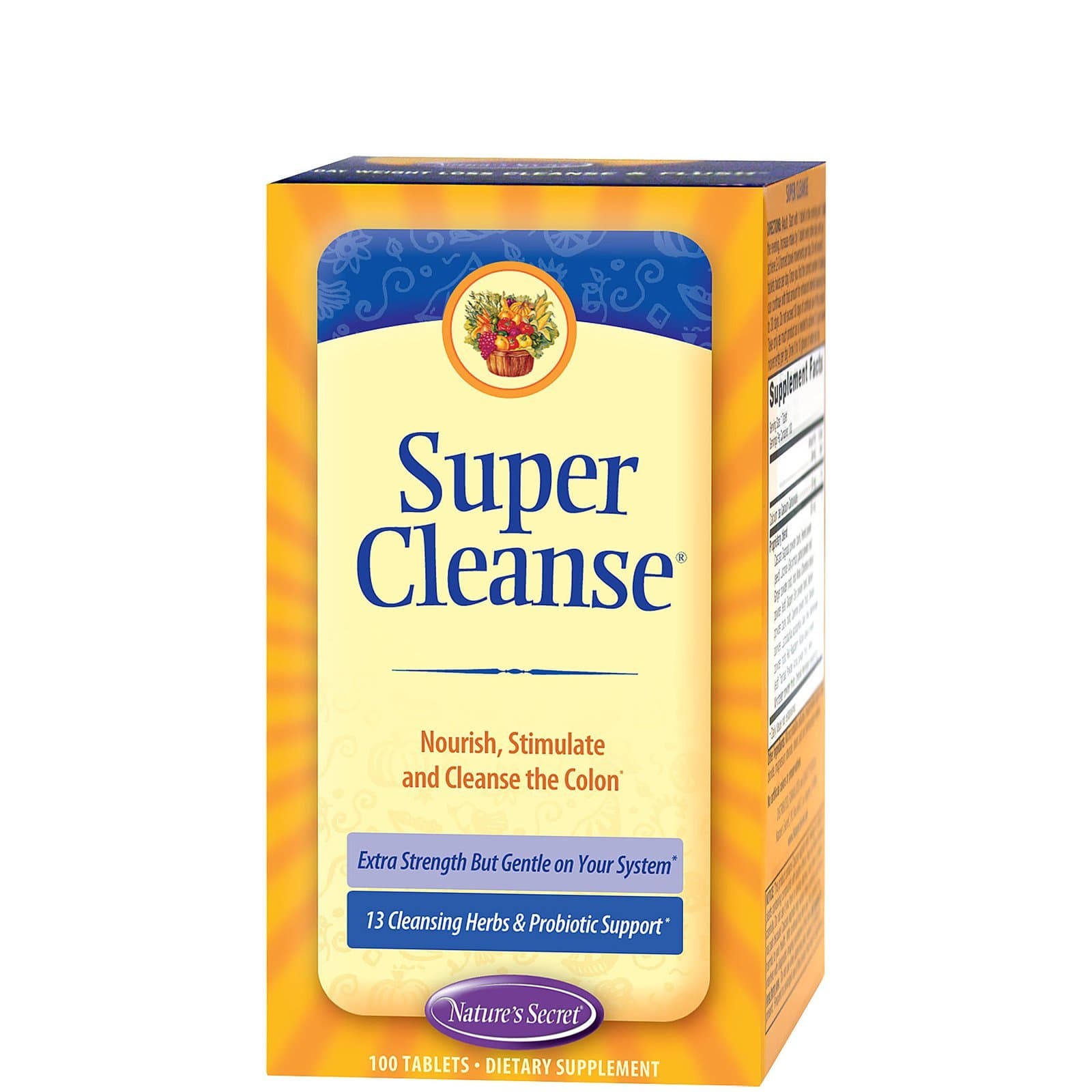 NATURE'S SECRET SUPER CLEANSE, 100 TAB