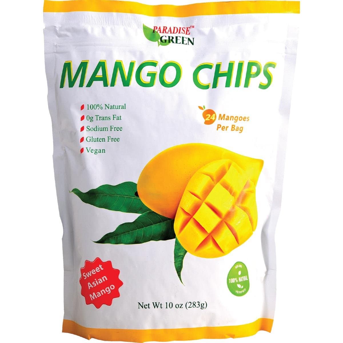 Paradise Green Mango Chips 10 oz (283g)