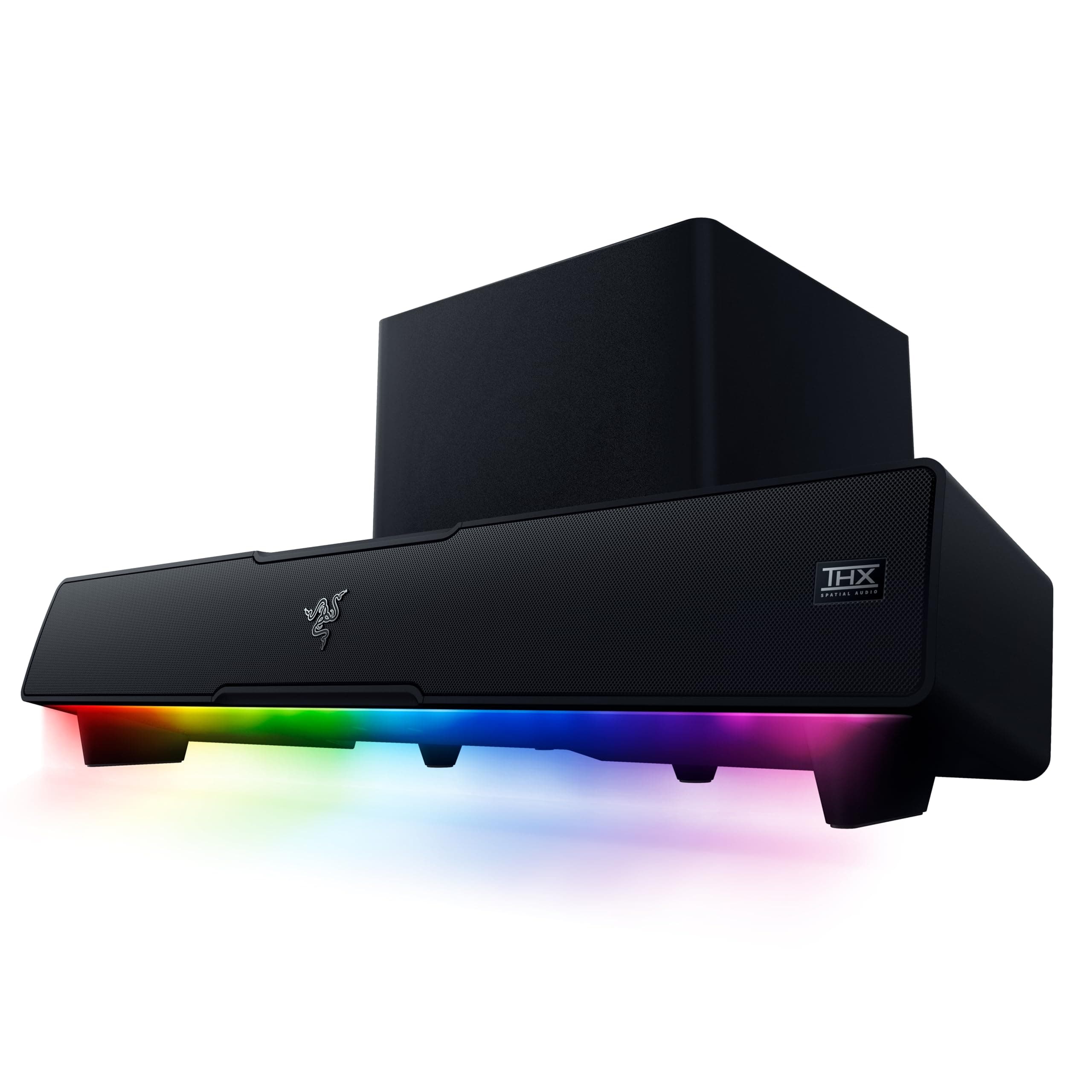 – Leviathan V2 - PC Gaming Soundbar with Subwoofer (Multi-driver PC Soundbar and Subwoofer, THX Spatial Audio, Bluetooth 5.2, RGB Chroma, Compact Form Factor) Black
