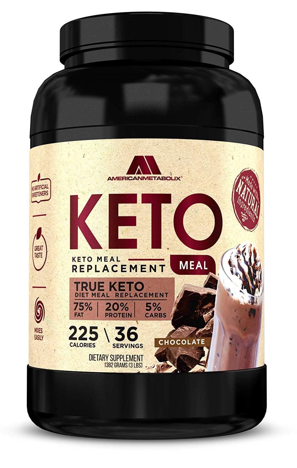 Keto Meal Chocolate Malt, 48 Ounce