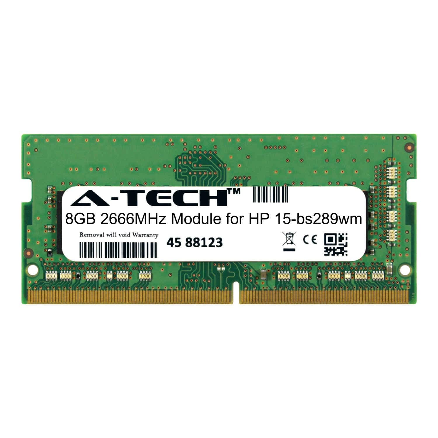 A-Tech 8GB Module for HP 15-bs289wm Laptop & Notebook Compatible DDR4 2666Mhz Memory Ram (ATMS380922A25978X1)