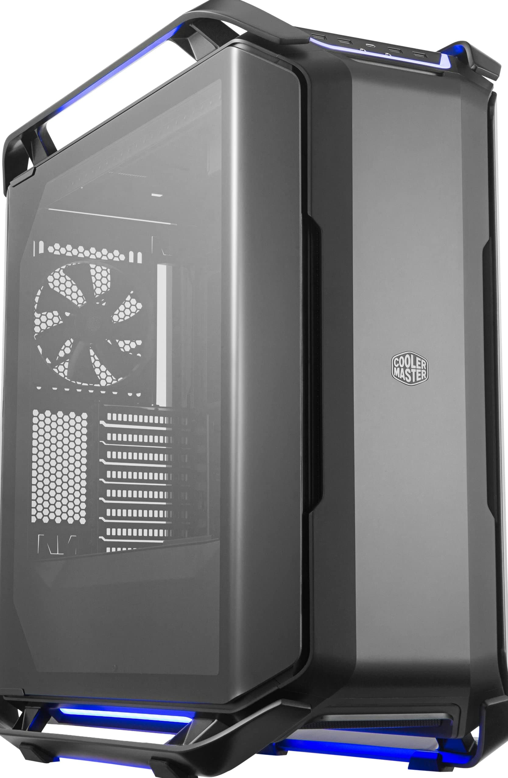 Cooler Master Cosmos C700P Black E-ATX Full-Tower, Curved Tempered Glass Panel, Flexible Interior Layout, Diverse Liquid Cooling Layout, Type-C, Customizable ARGB (MCC-C700P-KG5N-S00)