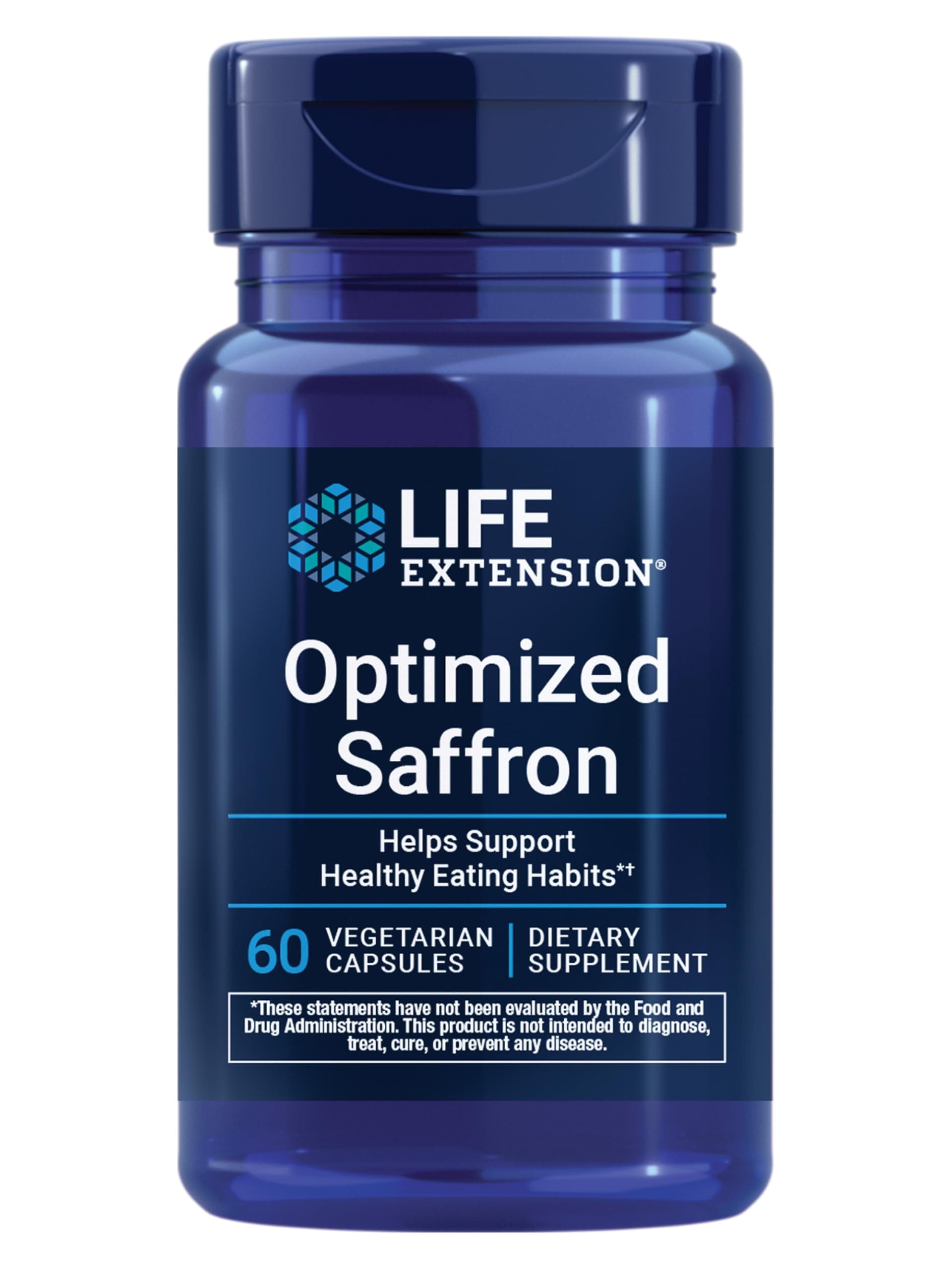 Life Extension Optimized Saffron w/ Satiereal, 60 veggie capsules