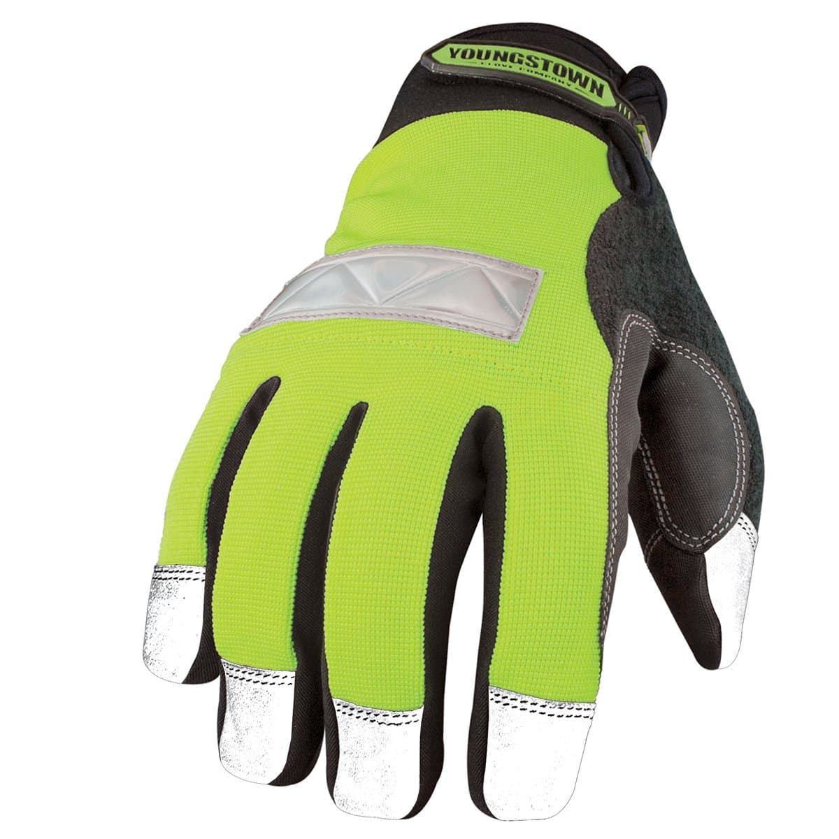 High Visibility Performance Gloves, Safety Lime, Winter, Large, Lime/Black, 1 Pair