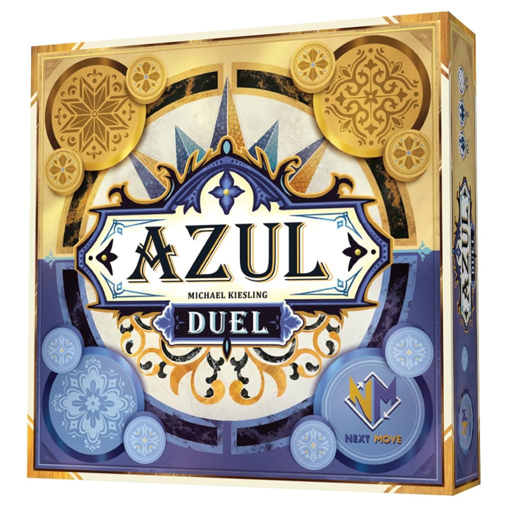 Azul Duel Board Game - Competitive Head-to-Head Tile-Placement Strategy Game, Stunning Mosaic Art and Quick Gameplay for Kids & Adults, Ages 8+, 2 Players, 30-45 Minute Playtime