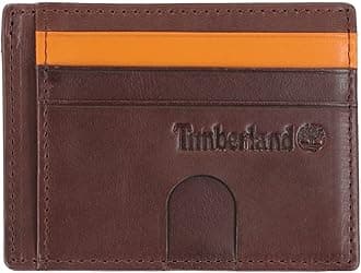 Timberland Men's Slim Leather Minimalist Front Pocket Credit Holder Wallet, Brown (Altroz Card Case)