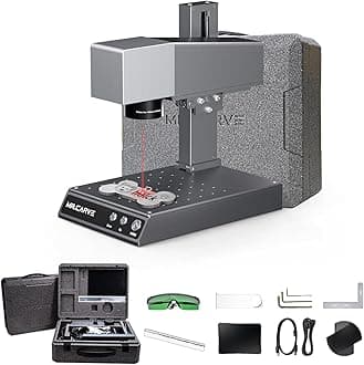 MR. Carve M1 Pro Engraver Desk Marking Engraving Carving Marker Machine Support APP Control High Speed for All-Metals Jewelry s Suitable for Home DIY Logo Printer Industrial Batch