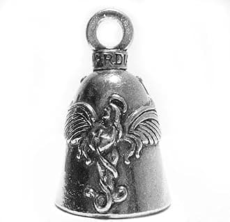 Guardian Praying Angel Motorcycle Biker Luck Riding Bell or Key Ring