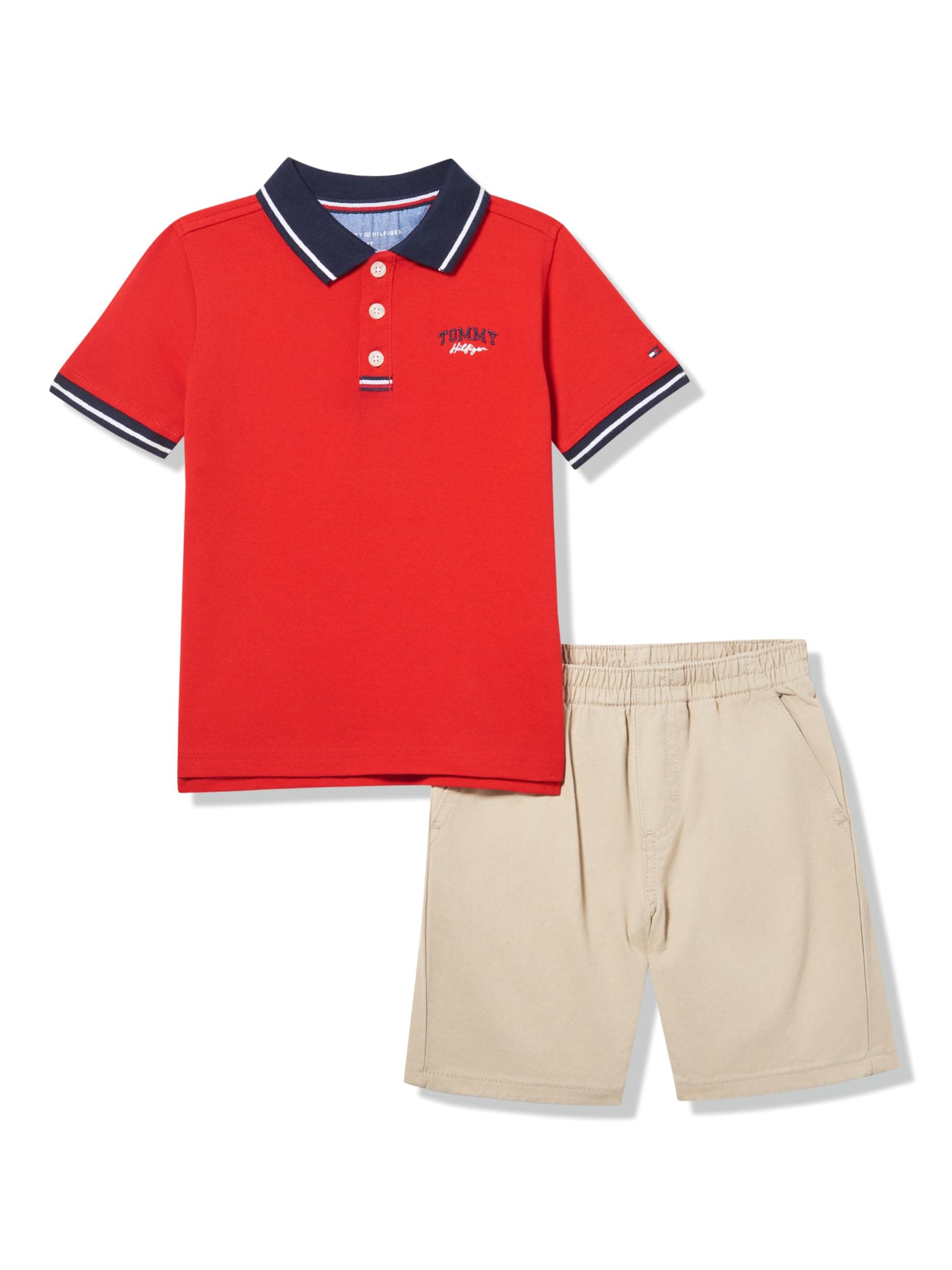 Tommy Hilfiger boys 2pc Polo Short Set