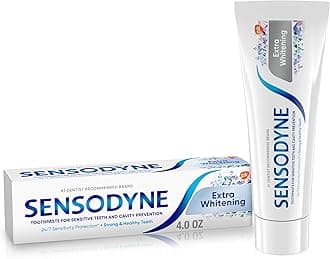 Toothpaste for Sensitive Teeth and Cavity Prevention Extra Whitening 120 ml