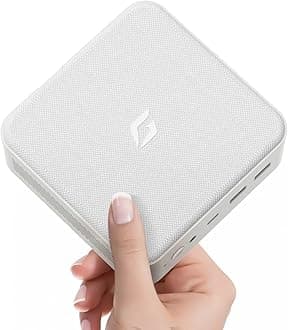 Mini Desktop PC Ryzen 7 5700U (8C/16T, up to 4.3Ghz), Small Linux Computer 16GB DDR4 RAM 128GB PCIe SSD, Micro Gaming PC Supports 4K Triple Display WiFi/BT5.0/USB3.0/HDMI+DP for Home/Office Use