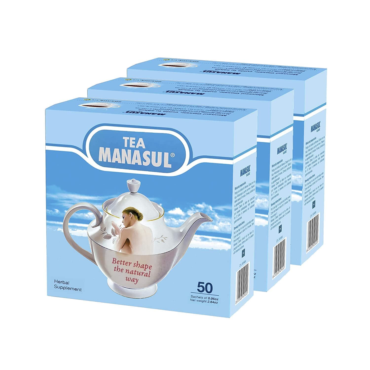 Manasul Tea 50's 3-Pack- Te Manasul (150 Total Tea Bags)