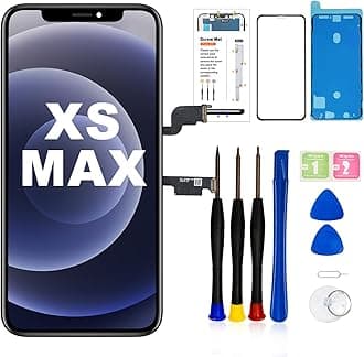 for iPhone Xs Max Screen Replacement, LCD Display 3D Touch Digitizer Assembly with Repair Tools,Compatible with iPhone Xs Max Screen Replacement 6.5 inch (A1921, A2101, A2102, A2103, A2104)