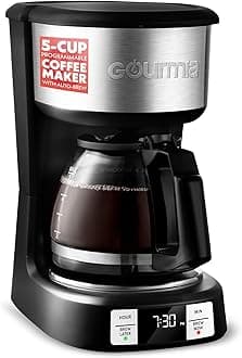 Drip Coffee Maker – 5 Cup, One-Touch Brew, Pause & Serve, Adjustable 4 Hr Keep Warm, EZ-View Water Window, Black