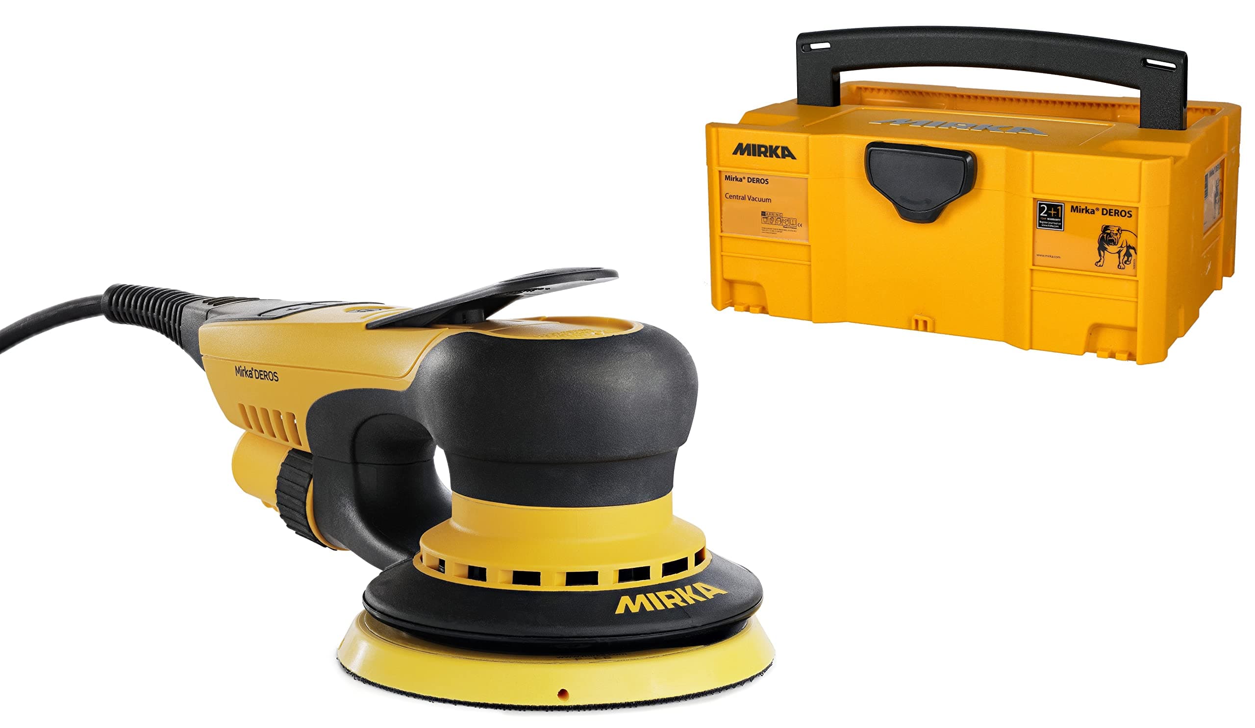 Mirka DEROS 550X CV Electric Random Orbital Sander with Case / 5 inch / 5mm orbit/Powerful and Professional Sanding Machine for Dust-free sanding / MID55020CAUS