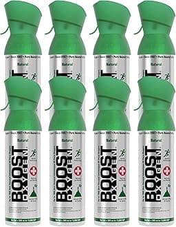 - Boost Oxygen Medium Natural 5 Liter Canister | Respiratory Support for Aerobic Recovery, Altitude, Performance and Health (8 Pack)