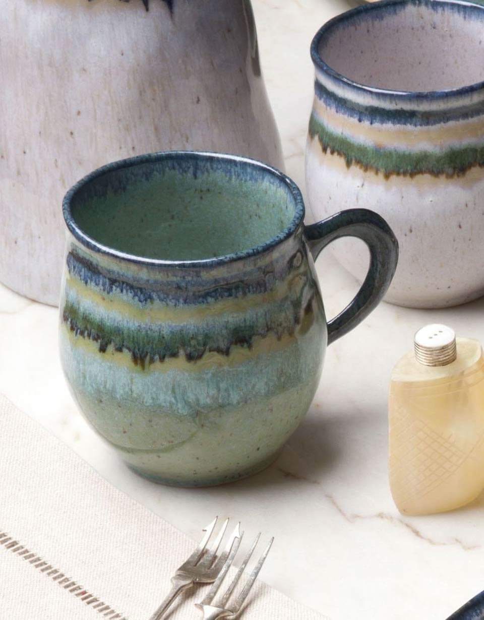 CASA STONE-SAUSALITO - COFFEE MUG, GREEN (4)