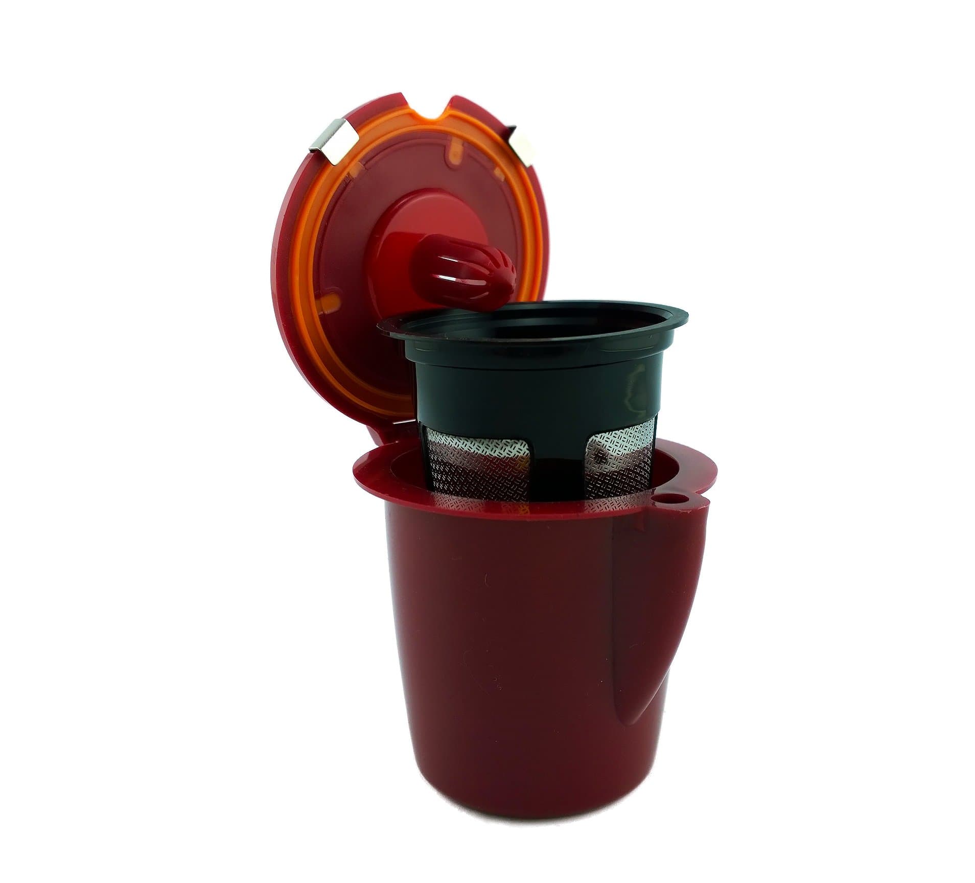 NRP Unique Design Burgundy Refillable Single Vue-cup Coffee Filter for Keurig VUE Brewers 2in1