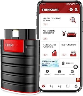 Thinkdiag OBD2 Scanner Bluetooth, All System Bidirectional scan Tool OE Level Diagnostic Tools with ECU Coding,15+ Service Functions All Software 1 Year Free fits for iPhone & Android