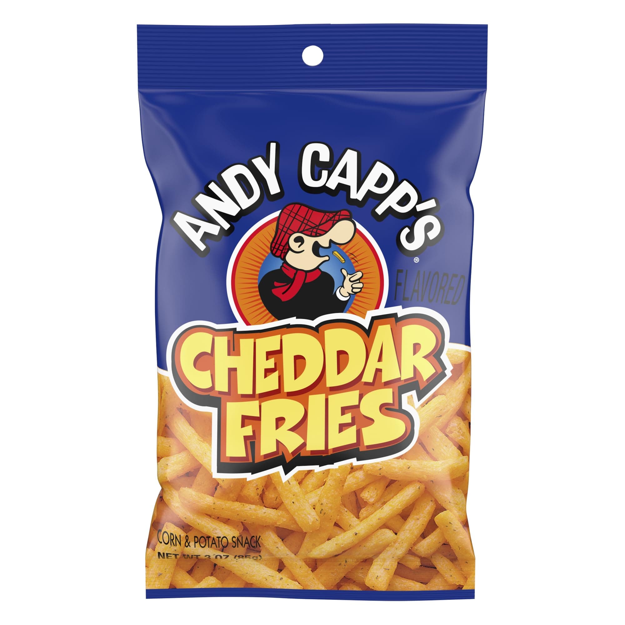 Andy Capp's Cheddar Fries Snacks (Pack of 12)