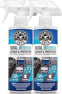 Chemical Guys Total Interior Cleaner & Protectant – Chemical Guys Interior Cleaner, Cleans & Protects Leather, Vinyl, Plastic, Rubber, Glass with a Streak-Free Finish — 16 Fl Oz (Pack of 2)