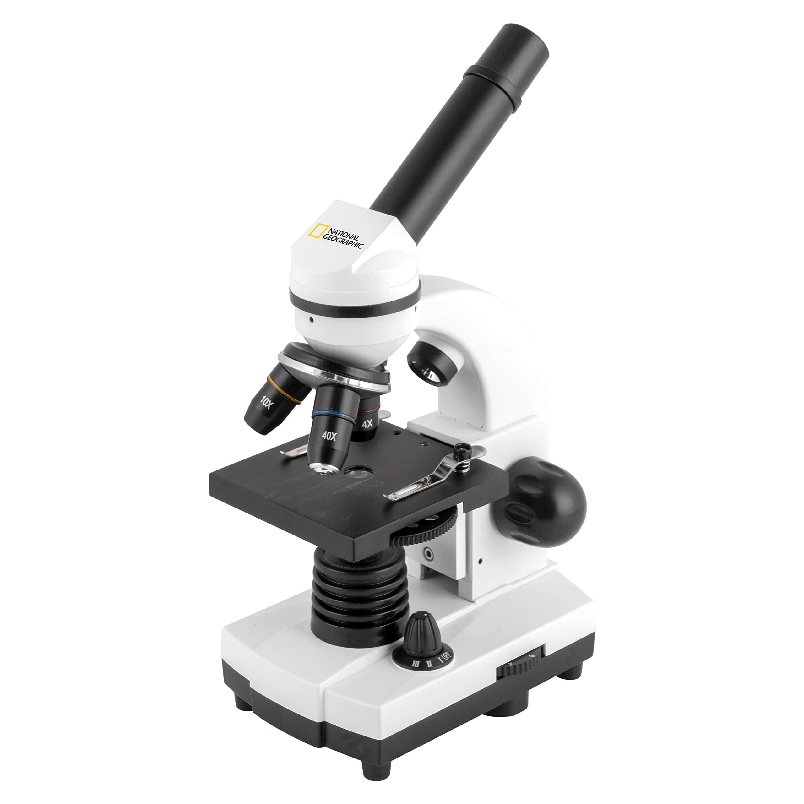 National Geographic Advanced Compound Microscope for Kids – Battery Powered 40X-1024X Zoom Microscope Including Science Kit - LED Illumination & USB Eyepiece Directly Connects to Computer