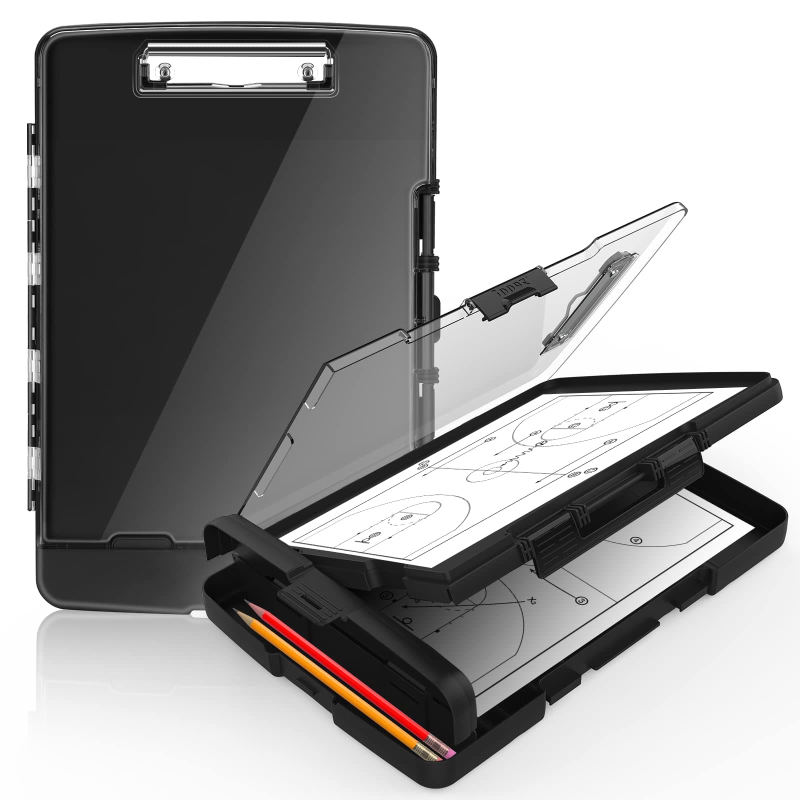 Dry Erase Clipboard with Dual Storage