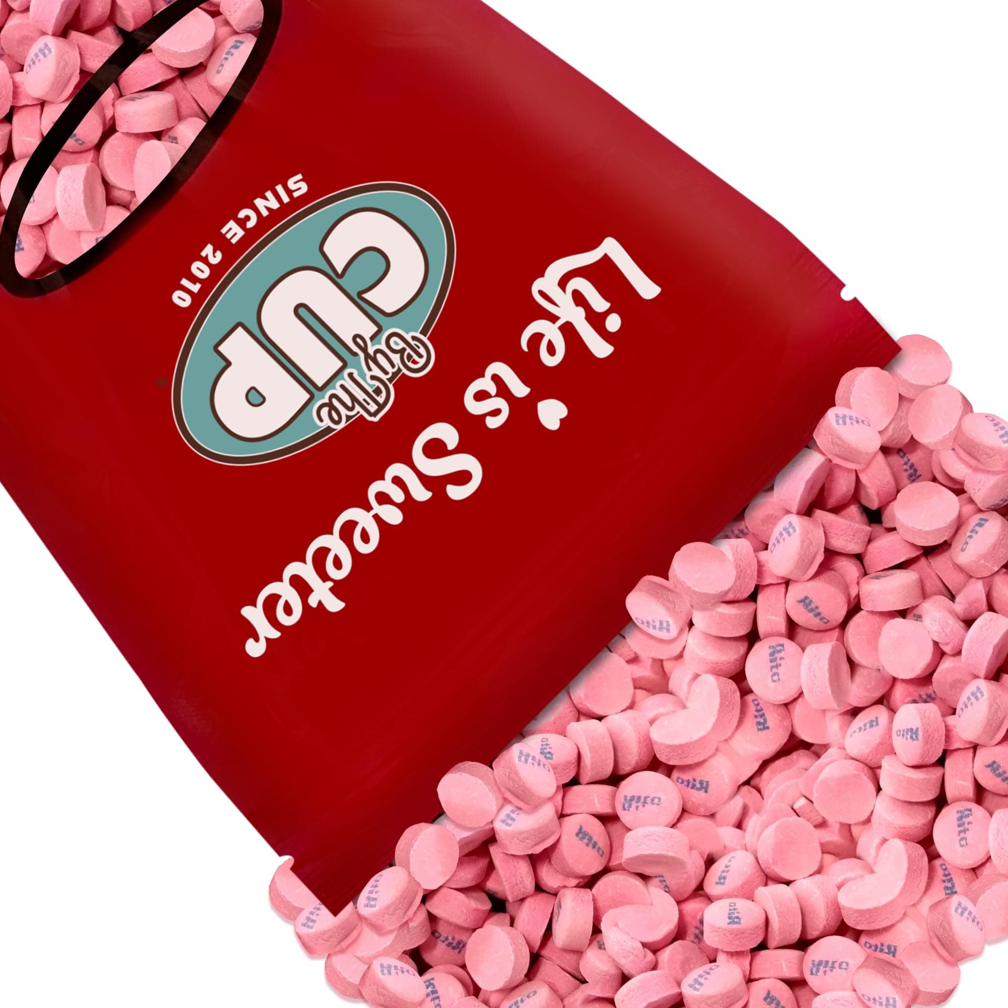 Pink Wintergreen Canada Mints, 2.62 Pound Bag