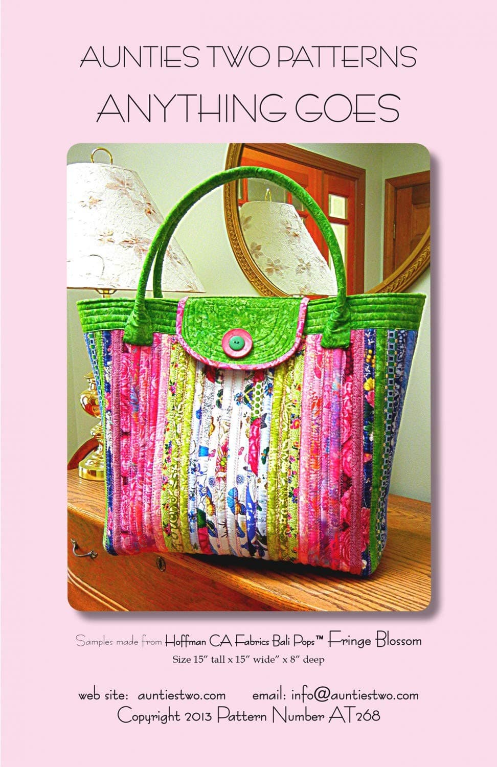 Aunties Two Patterns Anything Goes (Bag) Pattern