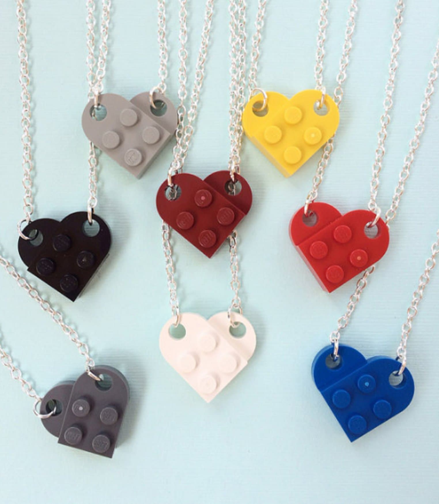 LEGO® Brick Heart Necklace