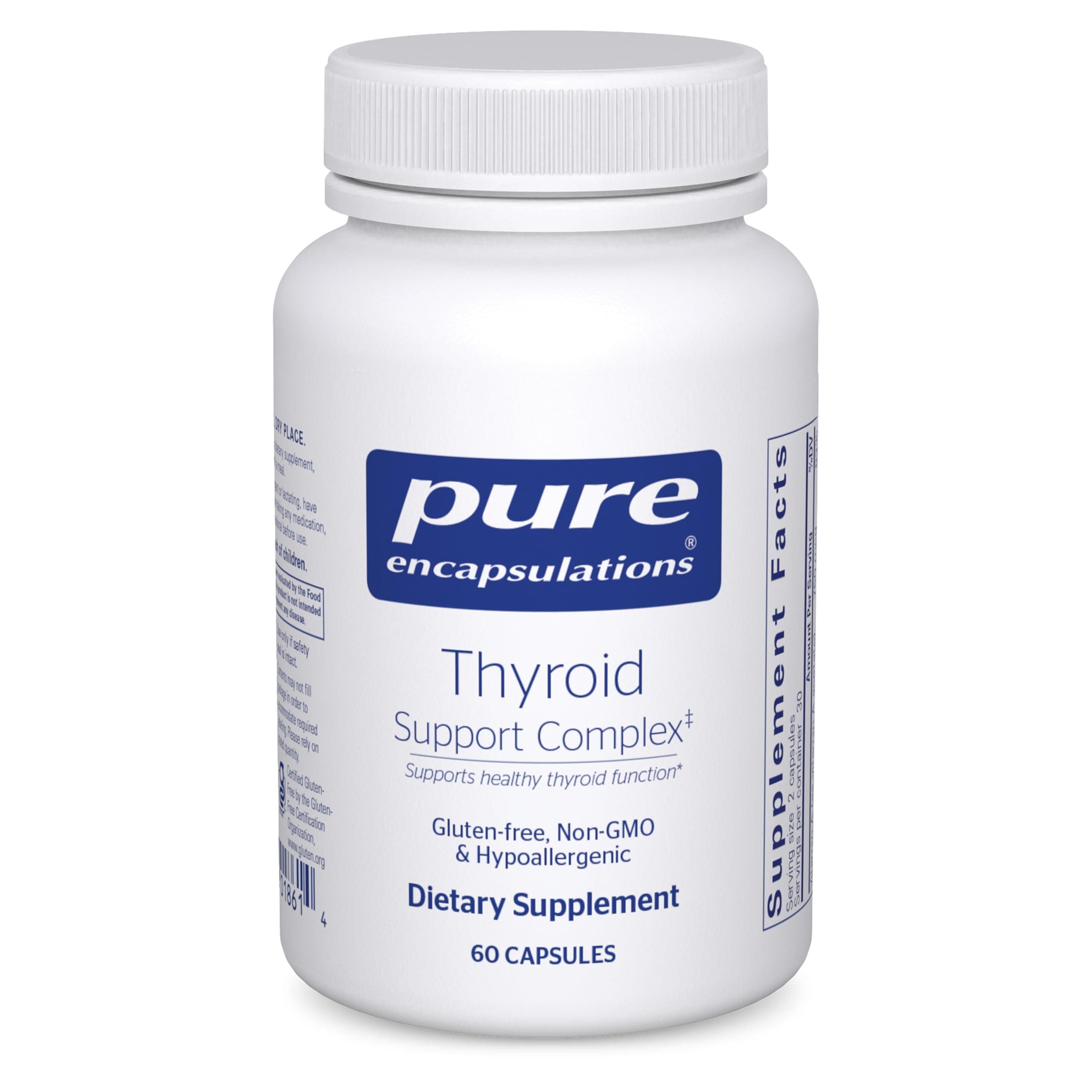 Thyroid Support Complex - Supports Thyroid Health* - Antioxidant Infusion - with Ashwagandha & Iodine - Non-GMO & Vegetarian - 60 Capsules