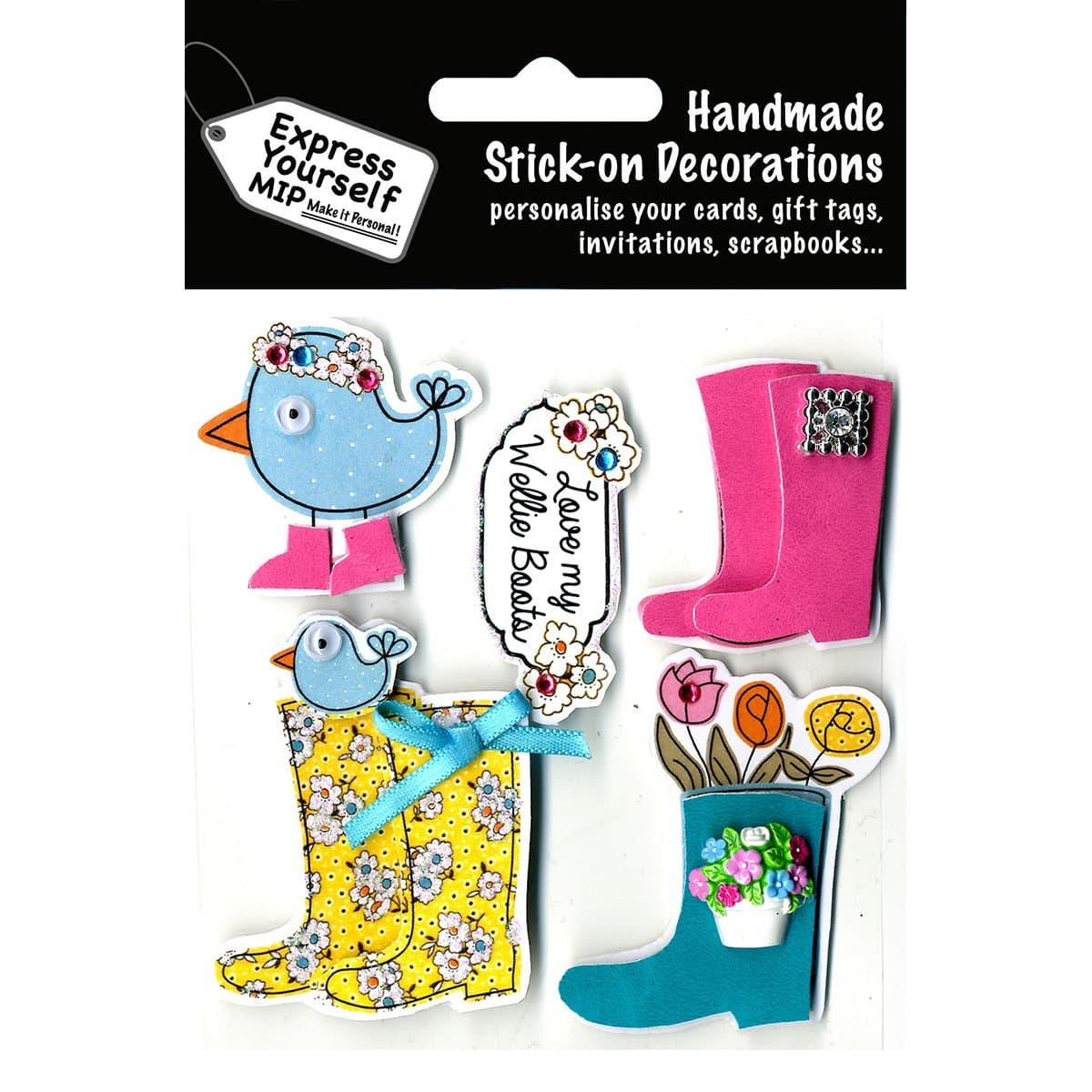 Express Yourself MIP3D Stickers, Multi-Colour, 0.26 x 10.16 x 15.88 cm