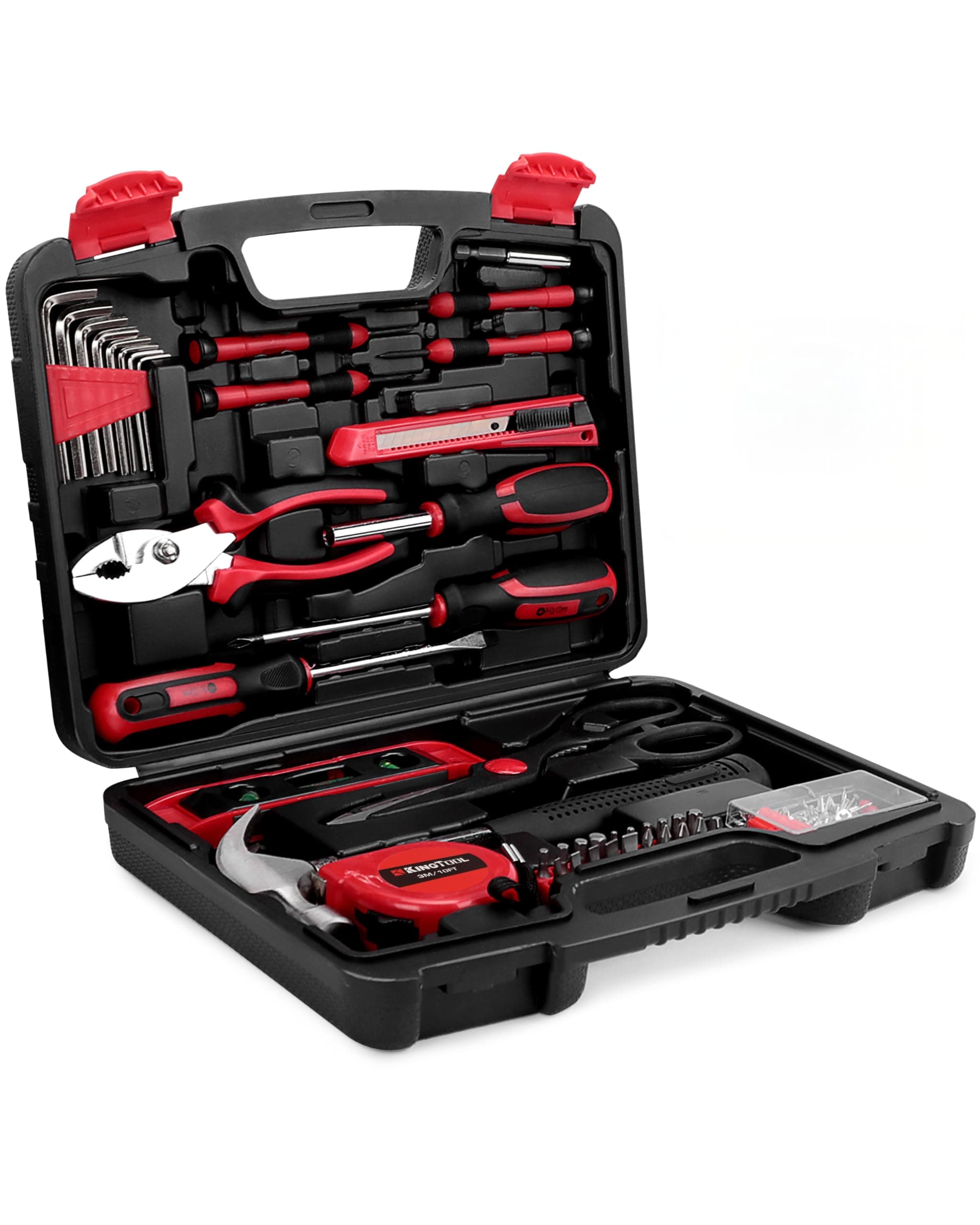 Home Repair Tool Kit - 149 Pieces Basic Home Repair Tool Set, General Mechanic Tool Set, General Household Tool Kit with Plastic Toolbox, Perfect for Homeowner, Office & College Repairs