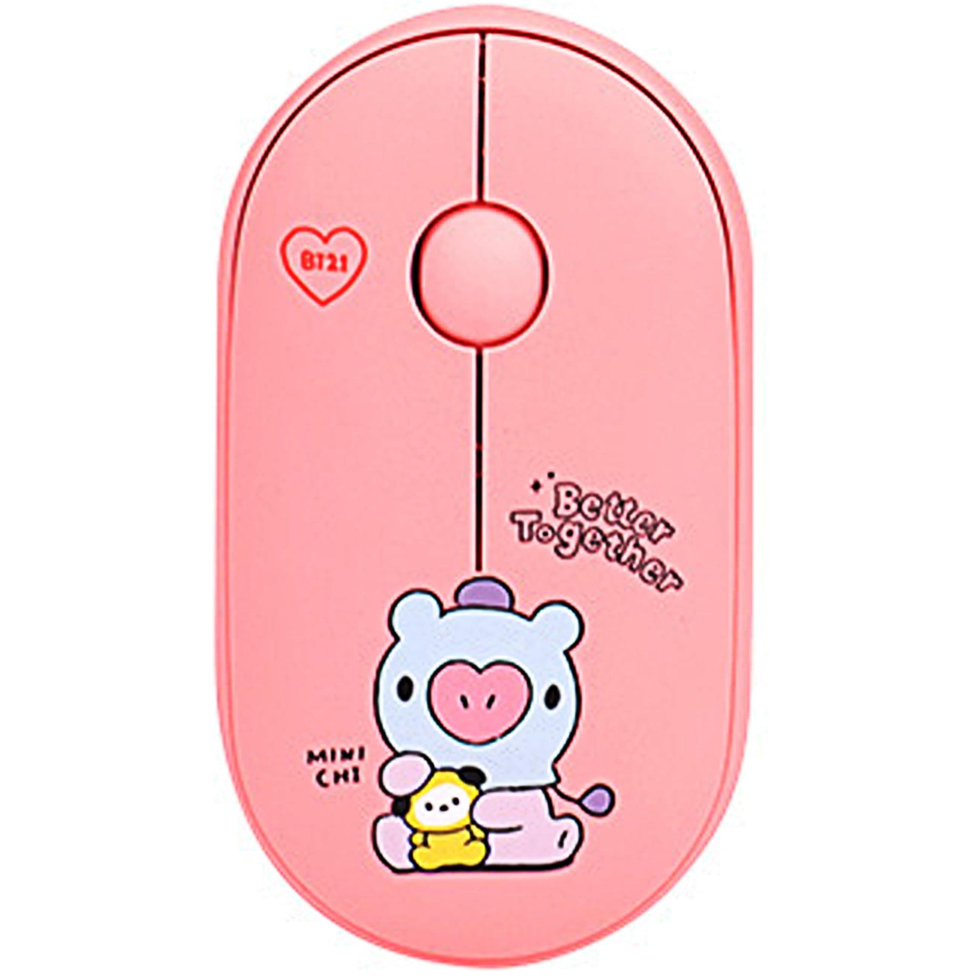 Hamee BT21 My Little Buddy Series Mouse [Computer Mouse Wireless Cute] [Silent Nano Receiver Mouse Office Birthday] [BT21 Mouse] for Laptop, iPad, MacOS, PC, Windows, Android - MANG
