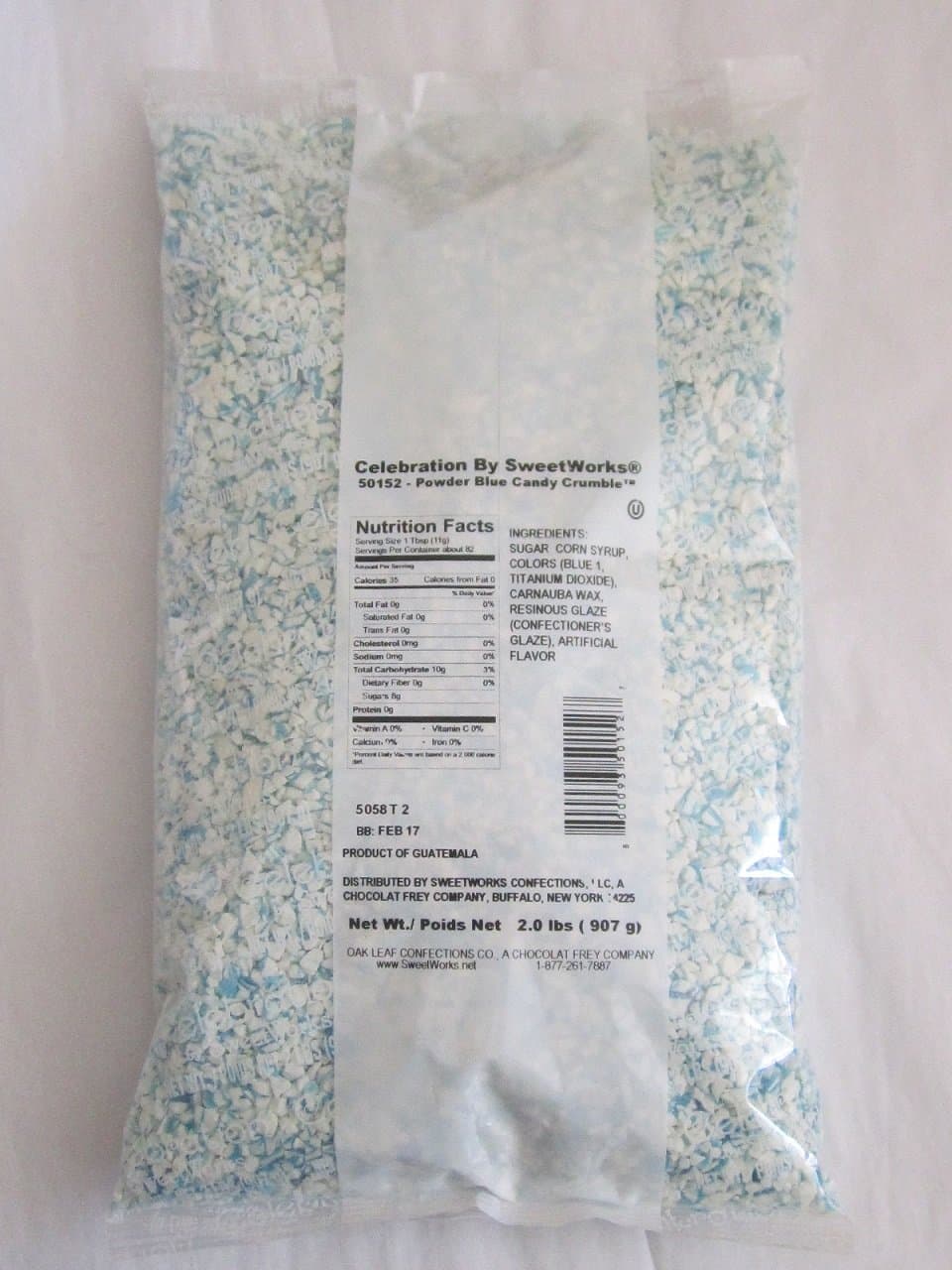 Powder Blue and White Candy Crumble 2 Pounds