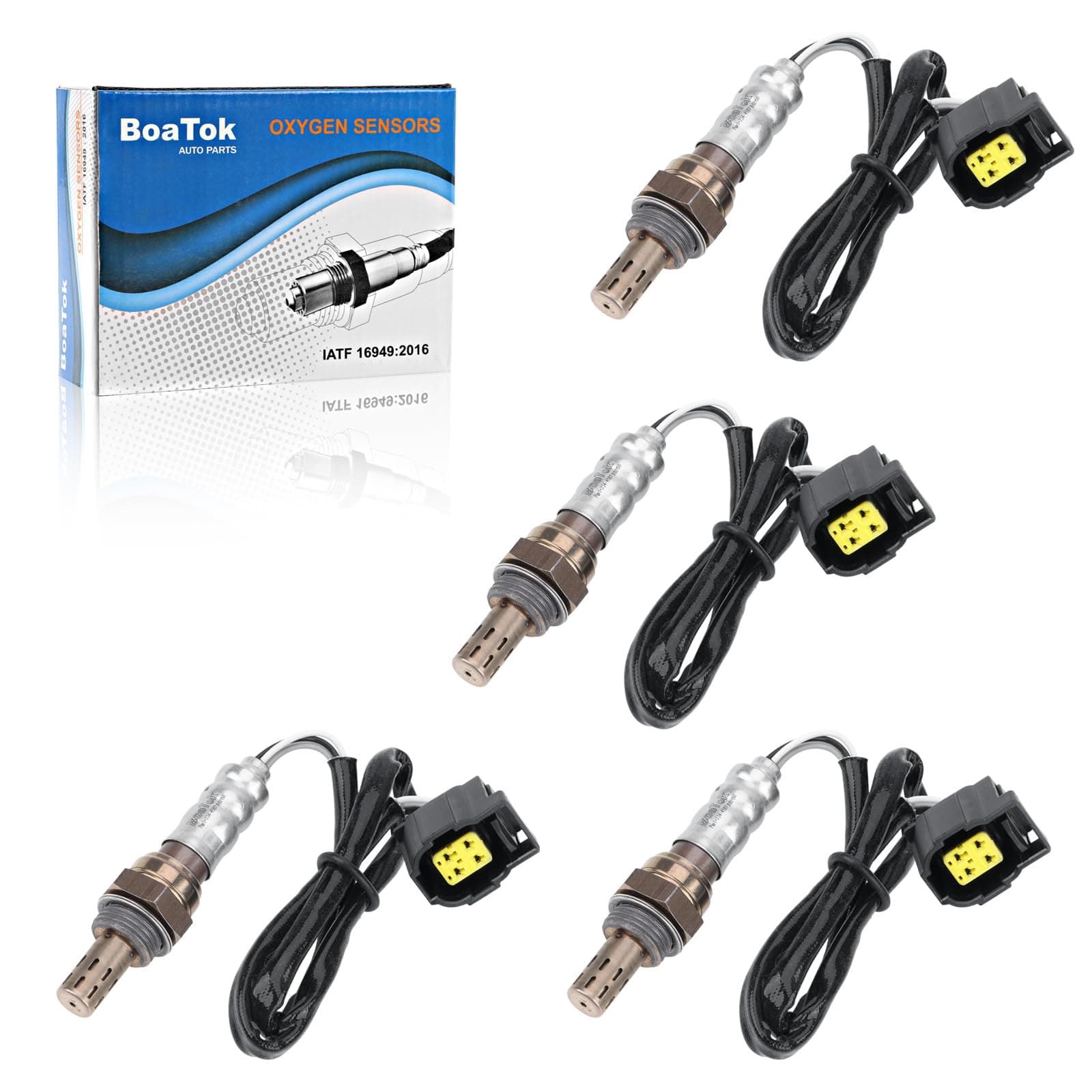 Oxygen Sensor 234-4587, O2 Sensor Downstream Upstream Compatible with Dodge Charger 2011-2012, Dodge Durango 2004 2006-2007, Dodge Neon 2003-2005, Chrysler 300 2005-2012 - 4Pack.