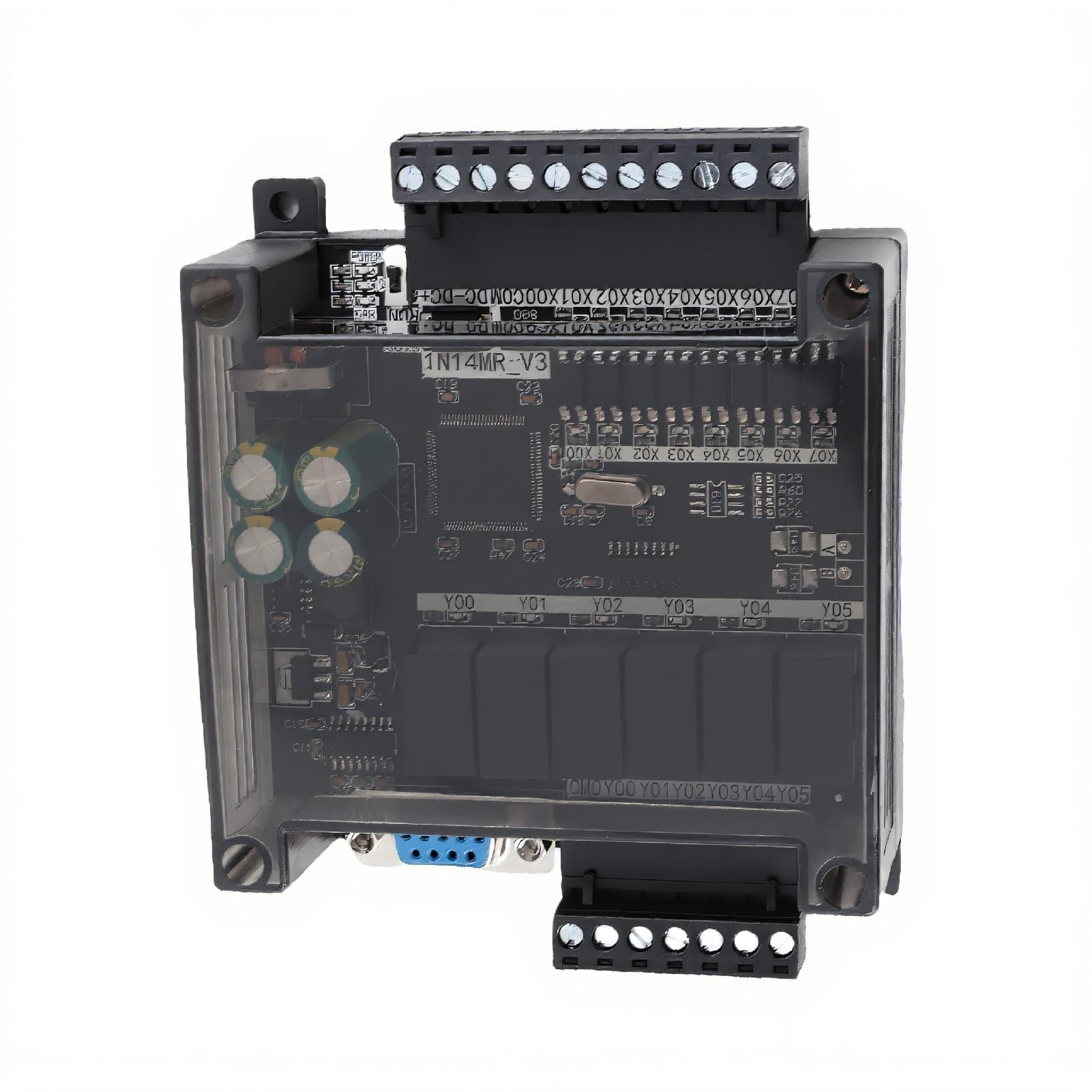 PLC Programmable Logic Controller,DC 24V PLC Regulator Controller for Interface Switching,FX1N-14MR Industrial Control Board