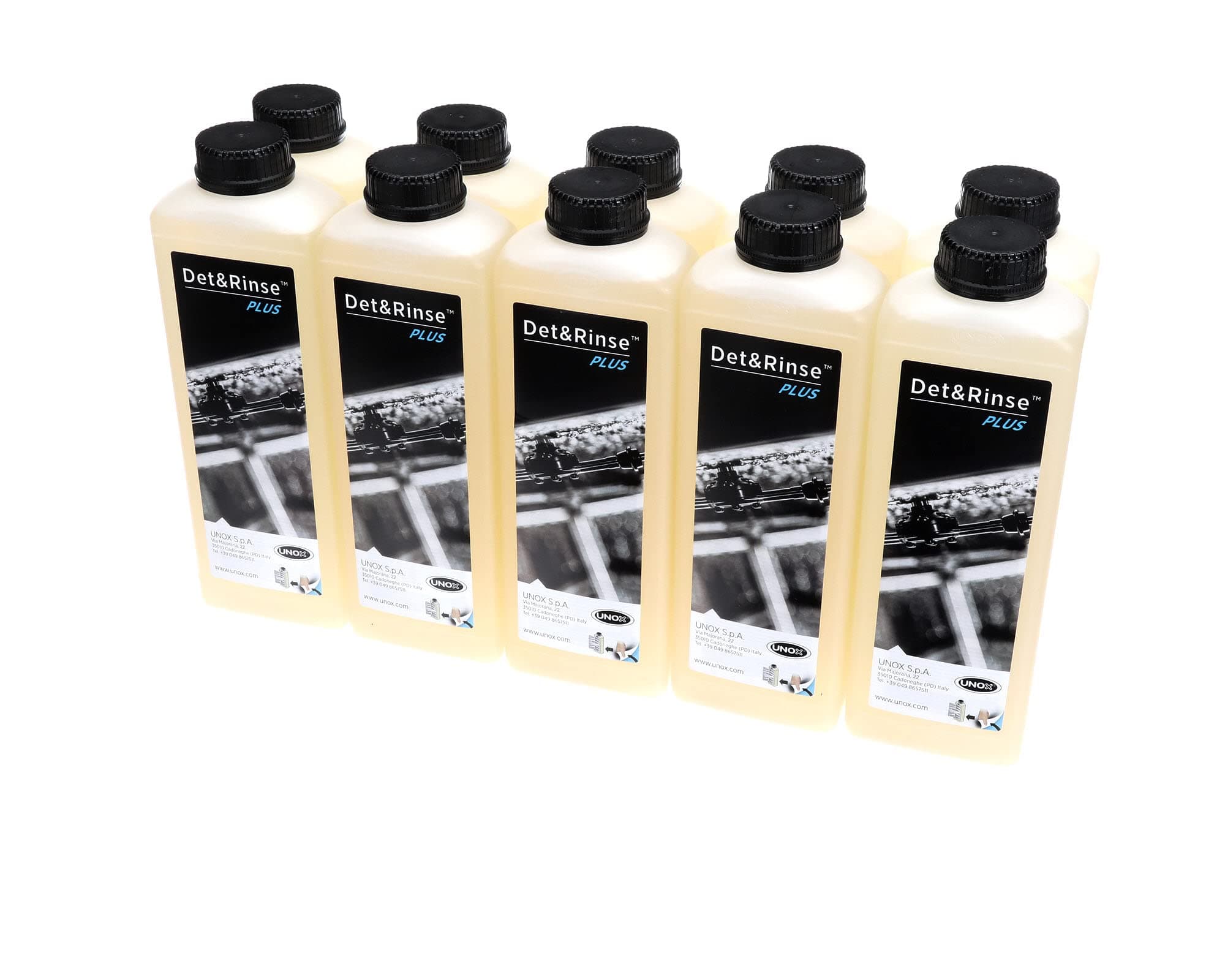 DB1015A0 Det & Rinse Plus Extra Strong Detergent for Automatic Washing, 1 Litre, (Pack of 10)