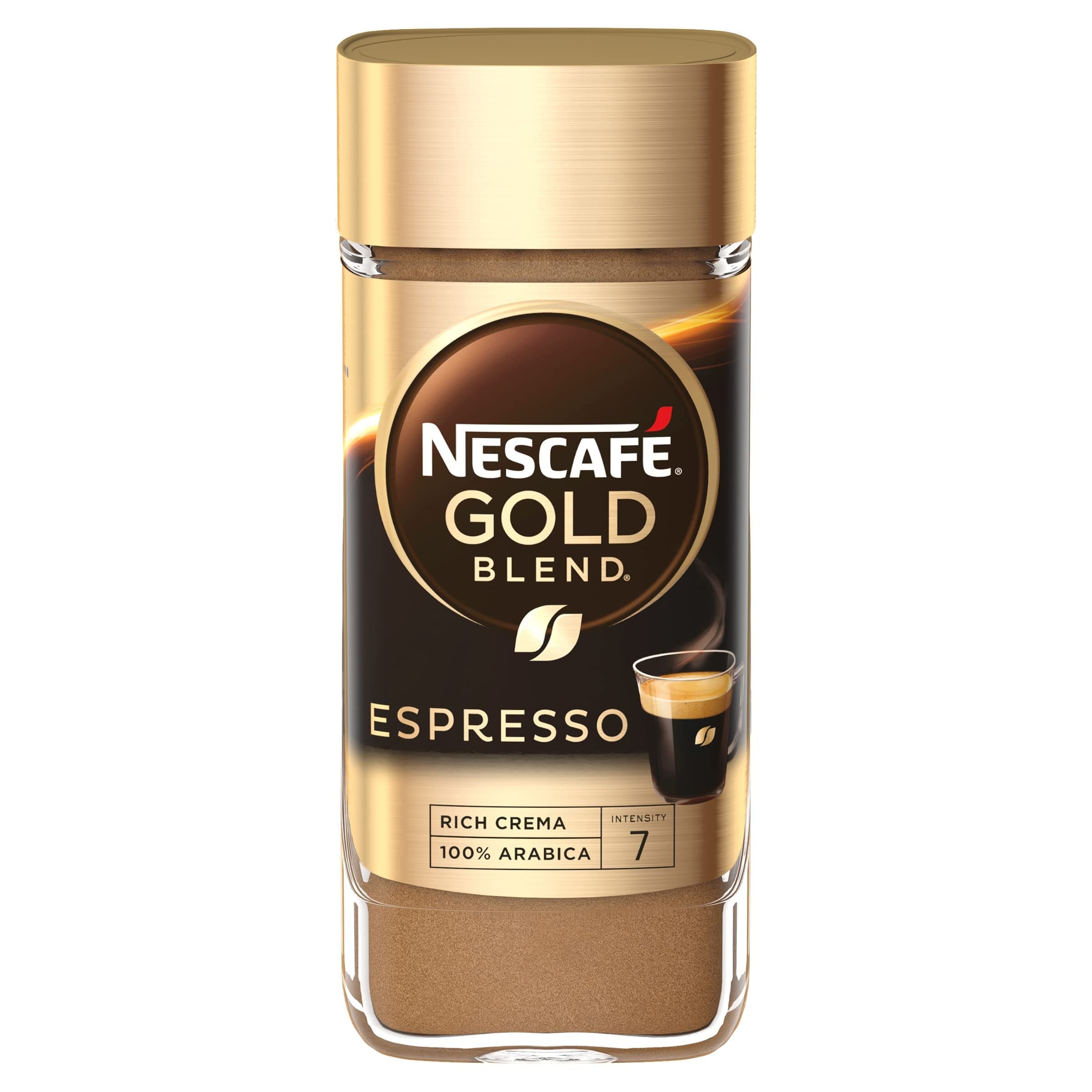 Instant Espresso In Jar, 3.5 Ounce Imported From The UK England Strong Tasting Rich Coffee With Velvety Coffee Crema British Instant Coffee