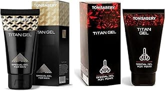 Tonisaberey Gel Red for Men with Original Natural Ti-tan Gel Massage Cream 50ml (Pack of 2)