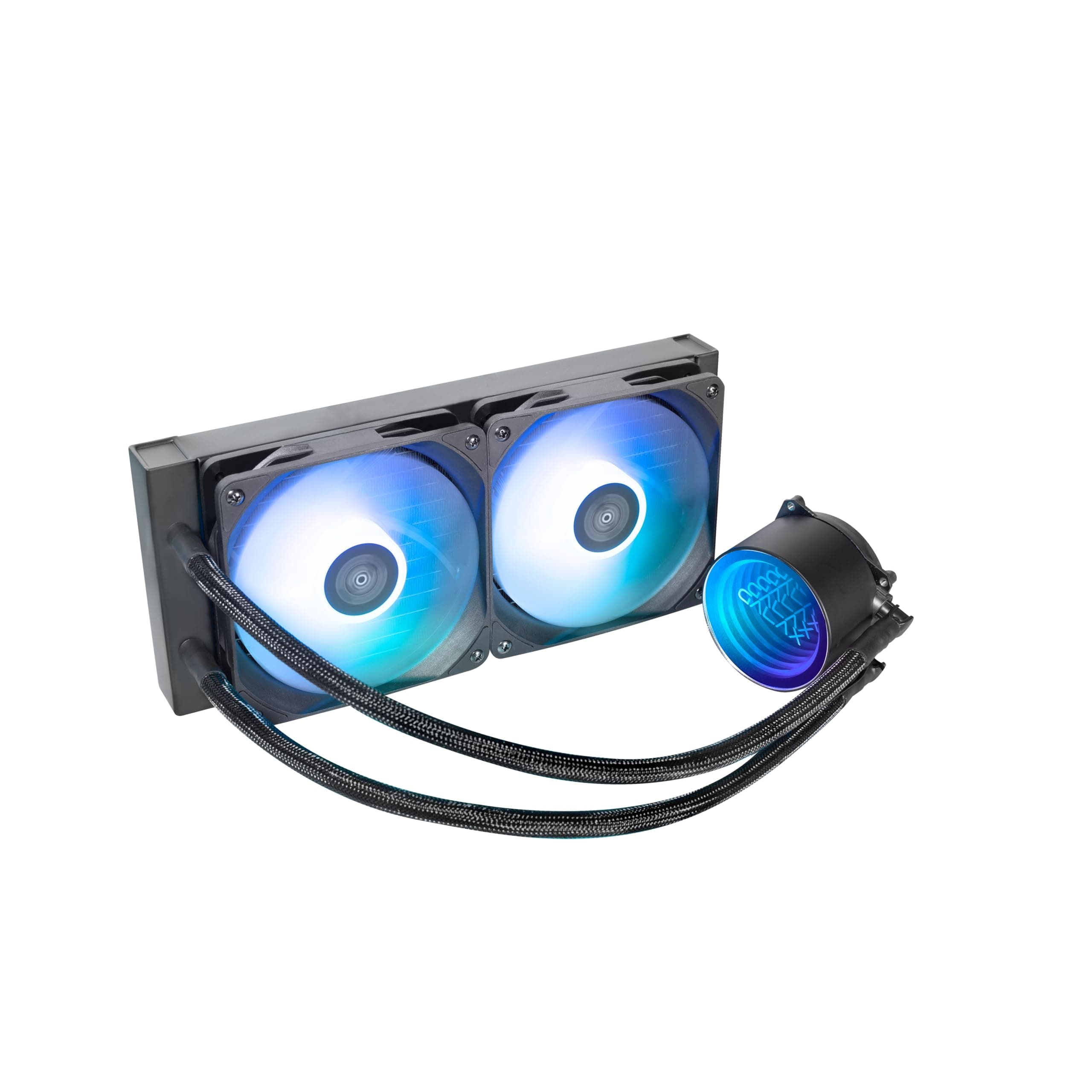 GALAX Hydro Vortex 240R ARGB Black CPU AIO Liquid Cooler | 240mm Radiator | 2 x 120mm Fans | Infinity Mirror Design | Support Intel & AMD Processor CPU Socket LGA1700, LGA1200, LGA115X, AM5, AM4, AM3