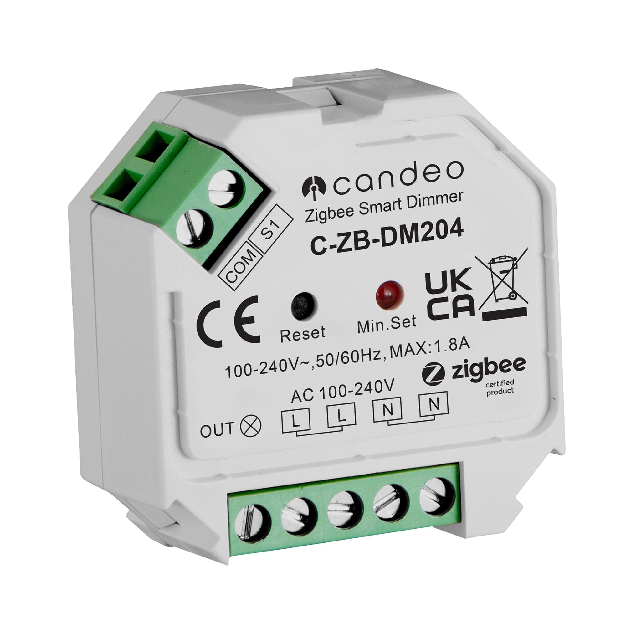Candeo Zigbee Dimmer Module no neutral required, compatible with Amazon Echo,...