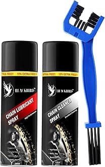 BLACKBIRD Bike Care Kit, Chain Lube 220ml, Chain Cleaner 220ml & Brush