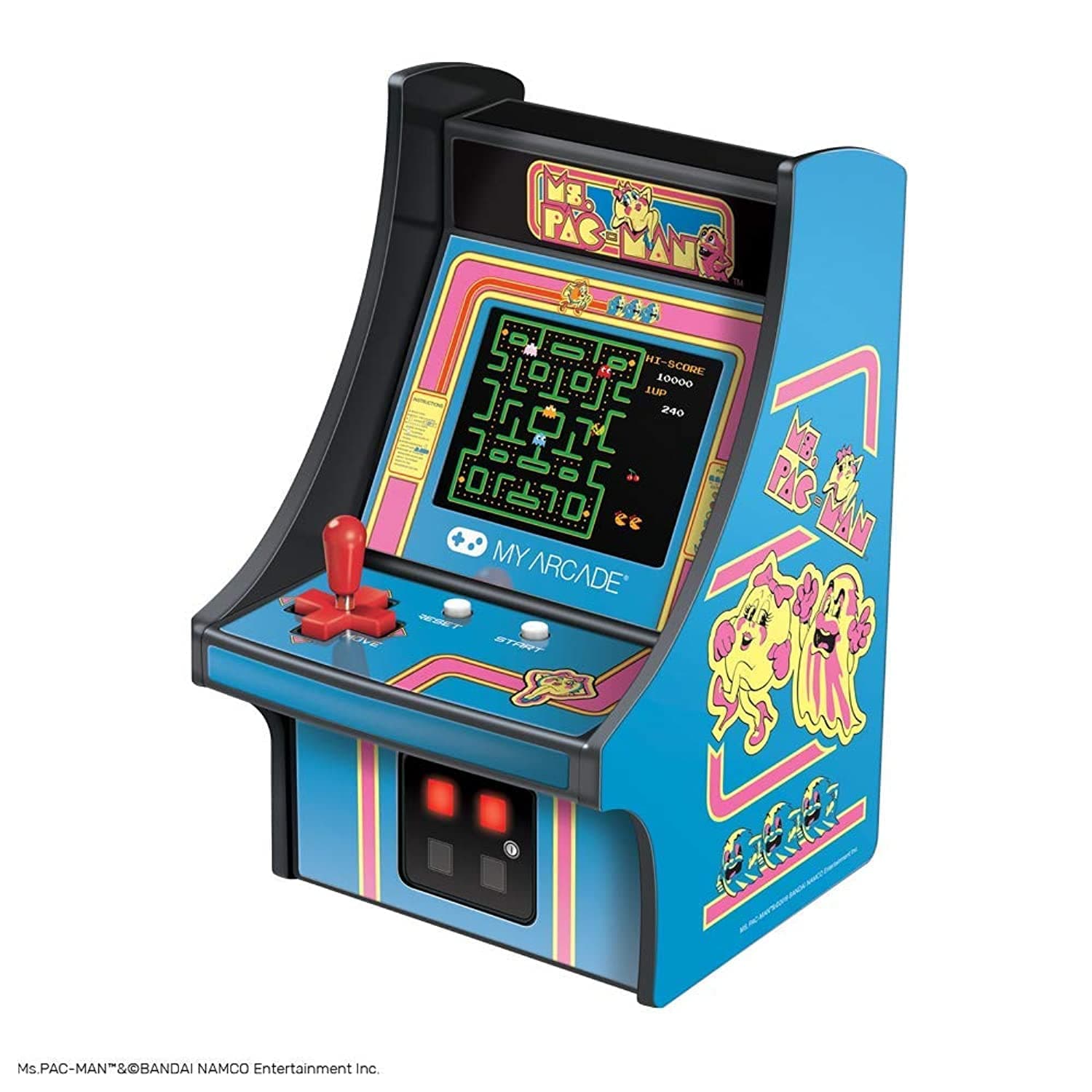 My Arcade Micro Player Mini Cabinet Machine Ms. Pac-Man Video Game