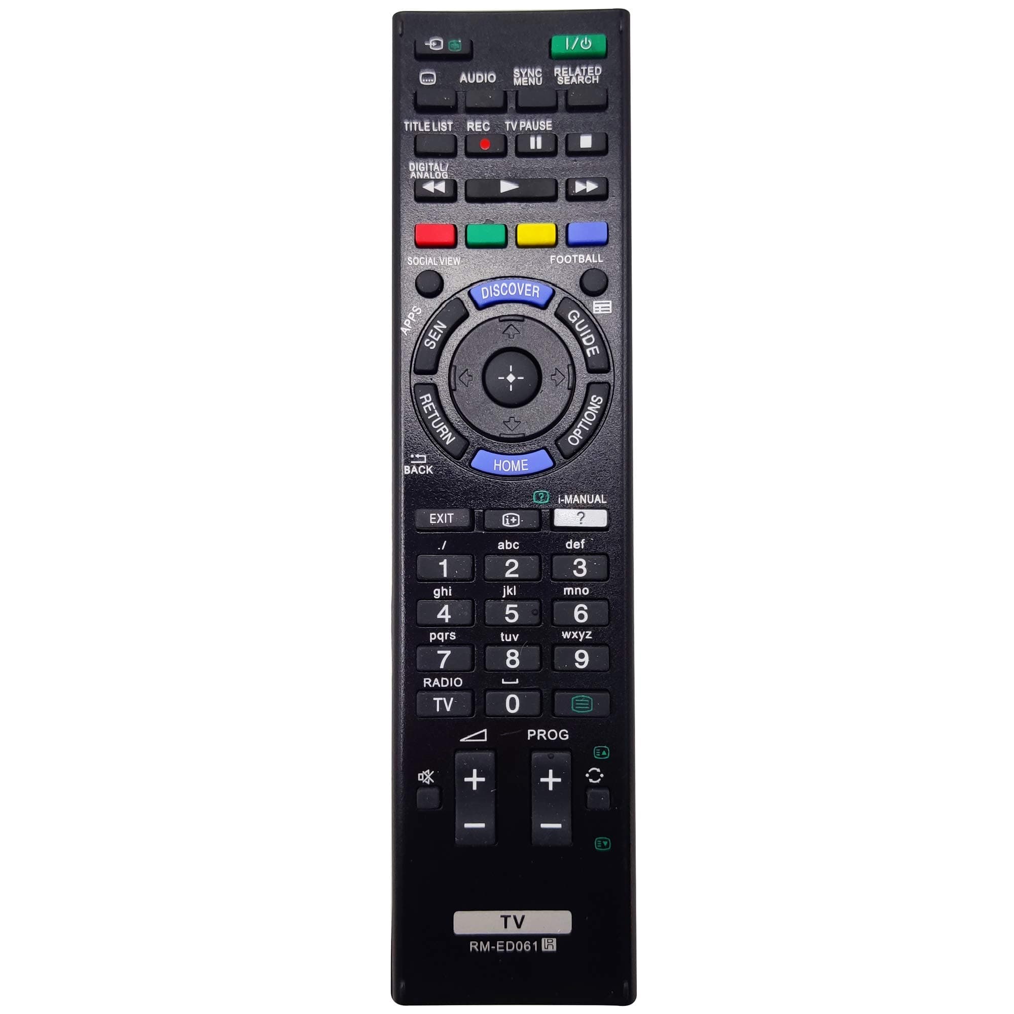 Leankle Remote Controller RM-ED061 for Sony TV KDL-32W705B/ 32W706B/ 40W605B/ 42W705B/ 42W706B/ 42W805B/ 48W585B/ 48W605B/ 50W705B/ 50W706B/ 50W805B/ 55W805B/ 60W605B/ 60W855B